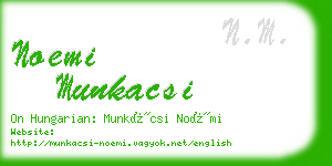 noemi munkacsi business card